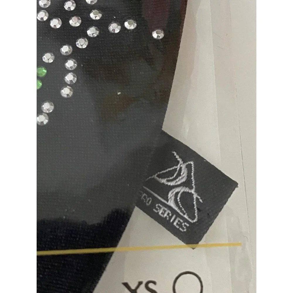 Black Pro Series Rose Motif Pool Cue Glove Full Fingers Breathable Washable Sz S